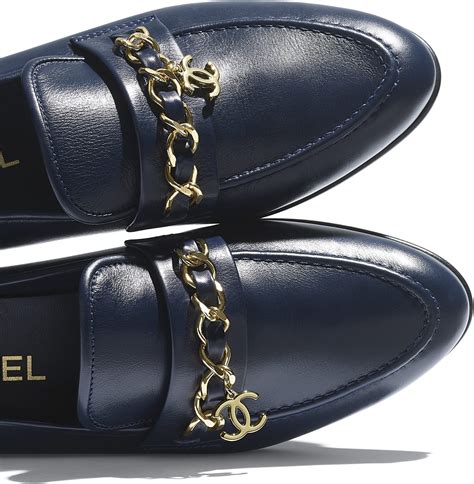 chanel blue loafers|Chanel loafers price.